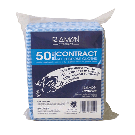 Contract All Purpose Cloths Blue "J-Cloth"