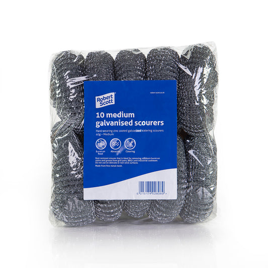 Scourer Galvanised Medium 40g - (10pk)