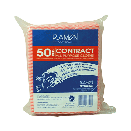 ‘Contract’ All Purpose Cloths Red