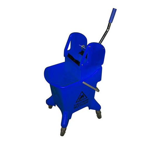 25L Mopping System with Gear Press Wringer Blue - Kentucky Bucket