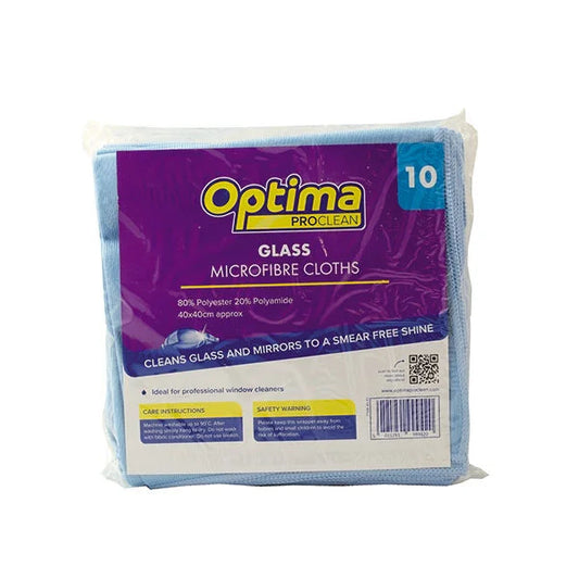 Optima ‘Glass’ Microfibre Glass Cloth 10pk