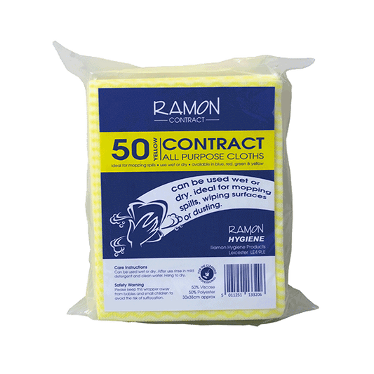 ‘Contract’ All Purpose Cloths Yellow