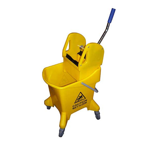 25L Mopping System with Gear Press Wringer Yellow - Kentucky Bucket