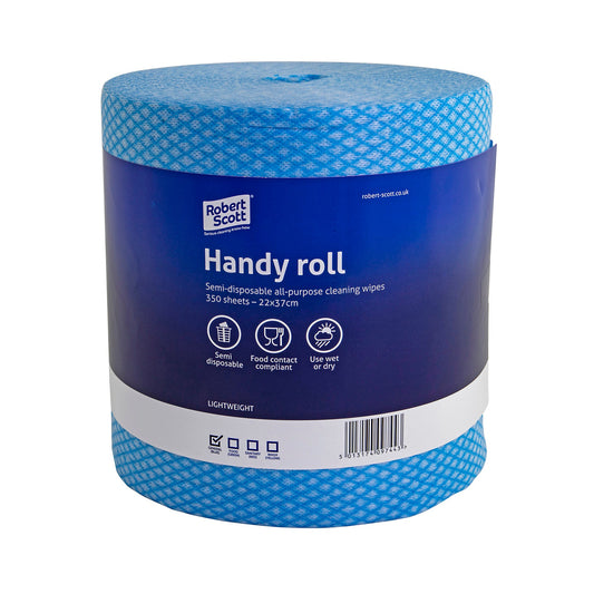 Robert Scott Handy Roll 350 Sheets - Blue (2 Pack)
