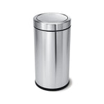 55L Brushed Stainless Steel Flip Top Bin