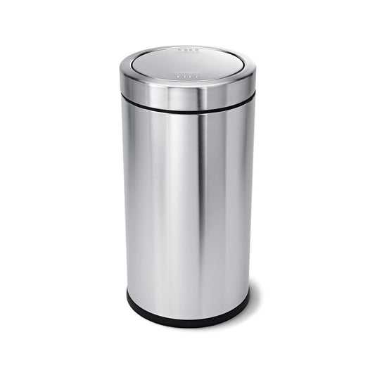 55L Brushed Stainless Steel Flip Top Bin