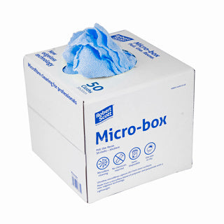 Micro-box Microfibre Cloth 50pk Blue