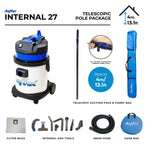 SkyVac Internal 27 - 13.1ft / 4m Internal Telescopic Pole Kit