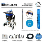 SkyVac Internal 78 - 23ft / 7m Internal Telescopic Pole Kit