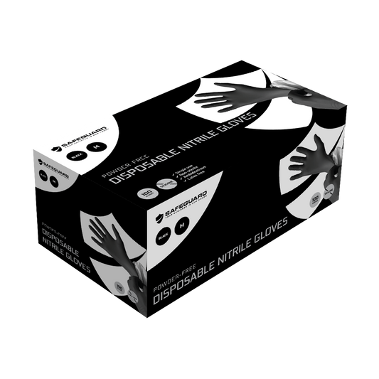 Clenz Black 5g Nitrile Gloves Extra Large