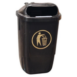 50L Mountable Black Bin