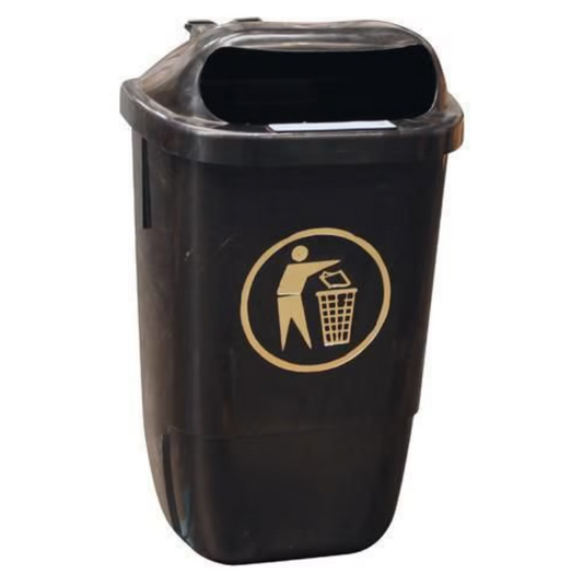 50L Mountable Black Bin