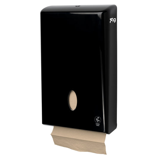 Compact Hand Towel Dispenser Black ABS